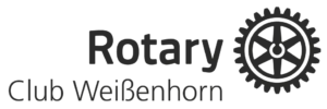 Logo Rotary Club Weißenhorn scharz